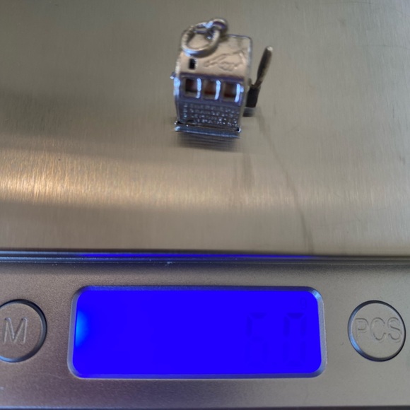 "One-Armed Bandit" Charm sterling - arm works - Picture 6 of 6